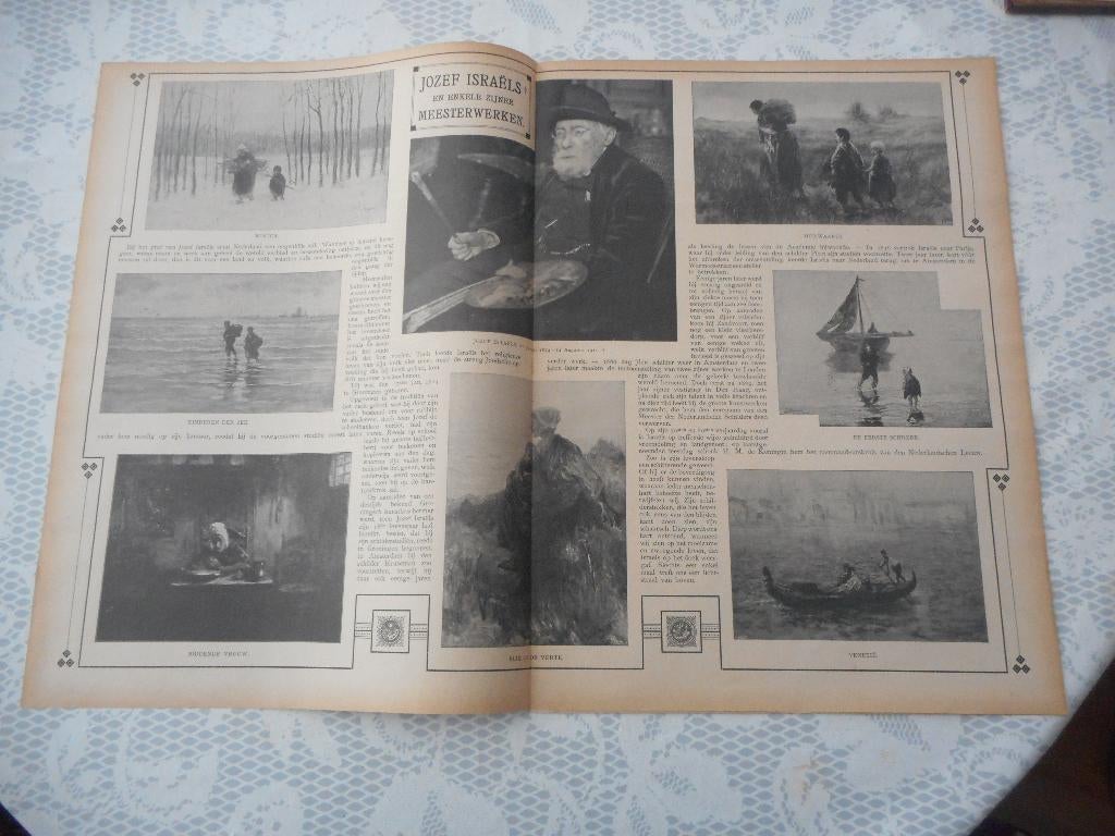 Jozef Israëls. Meesterwerken. 1911., Ophalen of Verzenden, Voor 1920, Nederland, Knipsel(s)