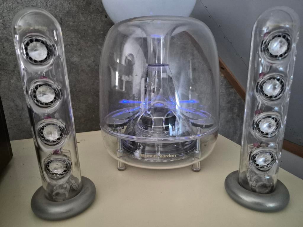 Harman Kardon set surround sticks 2, Ophalen of Verzenden, Gebruikt, 120 watt of meer, Overige merken