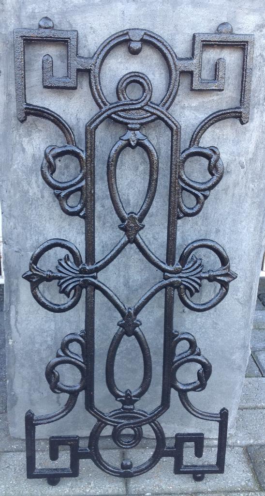 Deurrooster gietijzer finn 30,5/68 in twee kleuren., Ophalen of Verzenden