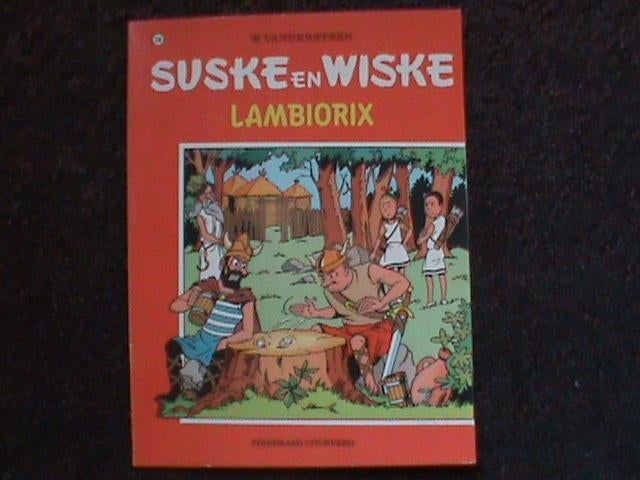 Suske en Wiske Lambiorix 1e druk 1973 met sticker, Eén stripboek, Ophalen of Verzenden, Zo goed als nieuw