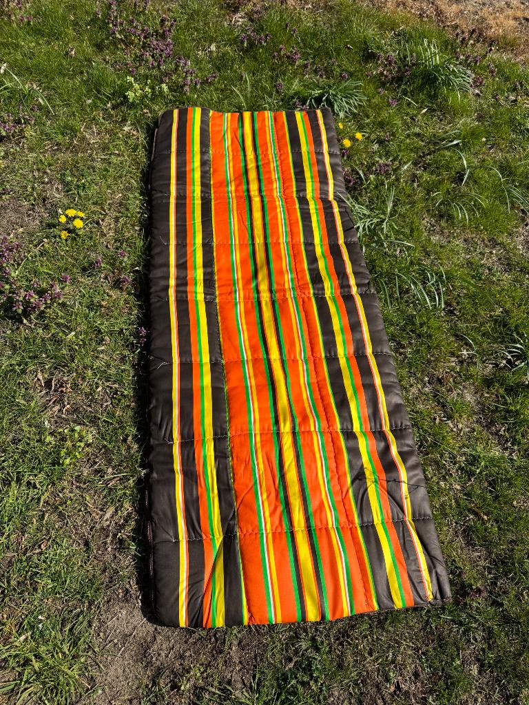 Vintage slaapzak jaren 60/70, Caravans en Kamperen, Slaapzakken, Zo goed als nieuw, Ophalen of Verzenden