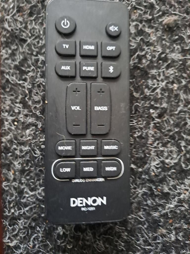 Denon Afstandsbediening RC-1251 voor Soundbar/Receiver, Ophalen of Verzenden, Gebruikt, Origineel, Tv