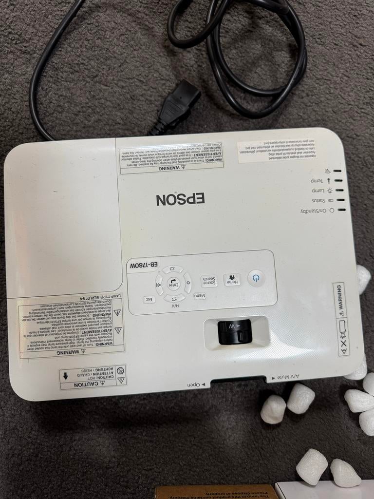 Epson EB-1780W beamer met afstandsbediening, Ophalen, Gebruikt, LCD, Overige resoluties