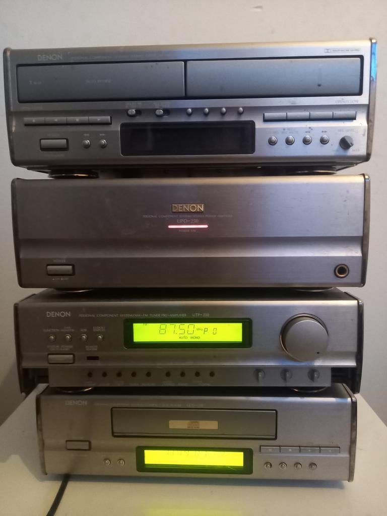 Denon stereo-set tuner,versterker,cd-speler en cassettedeck, Audio, Tv en Foto, Stereo-sets, Ophalen of Verzenden, Gebruikt, Cassettedeck