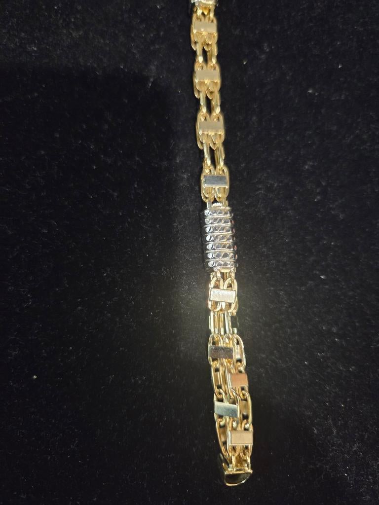 14 k gouden monte carlo armband 26,5 gram, Ophalen of Verzenden, Nieuw, Goud, Goud