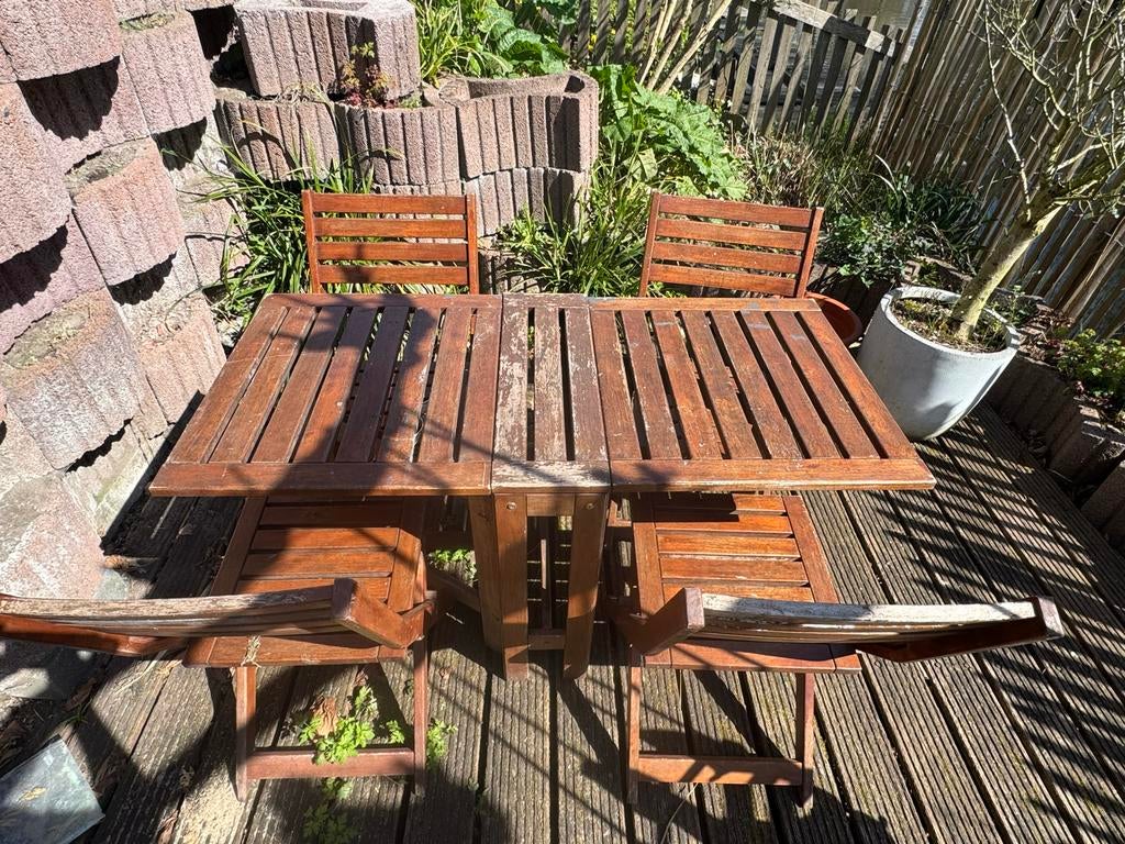 IKEA Applaro tuinset, Ophalen, 4 zitplaatsen, Gebruikt, Eettafel