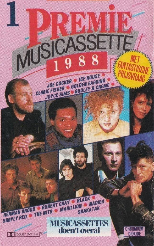 Cassettebandje Premie Musicassette 1988 Vol 1 (Herman Brood), Cd's en Dvd's, Cassettebandjes, Ophalen of Verzenden, Gebruikt, Pop