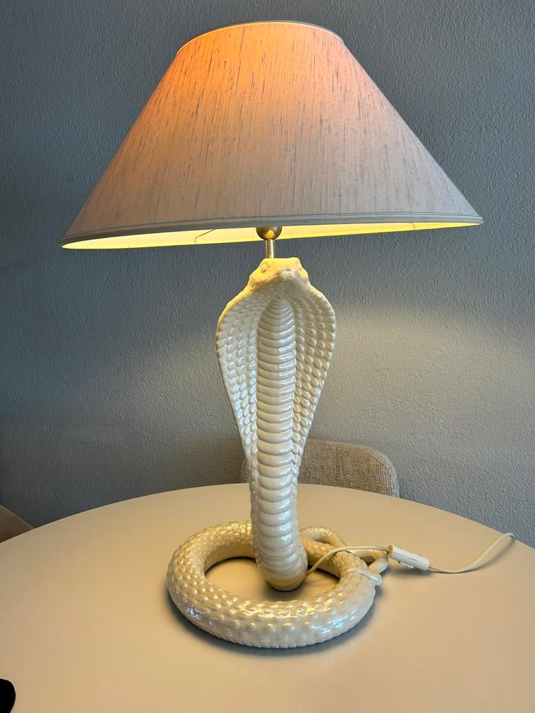 Vintage lamp Tomasso Barbi - Cobra lamp, Huis en Inrichting, Lampen | Tafellampen, *, Zo goed als nieuw, *, *