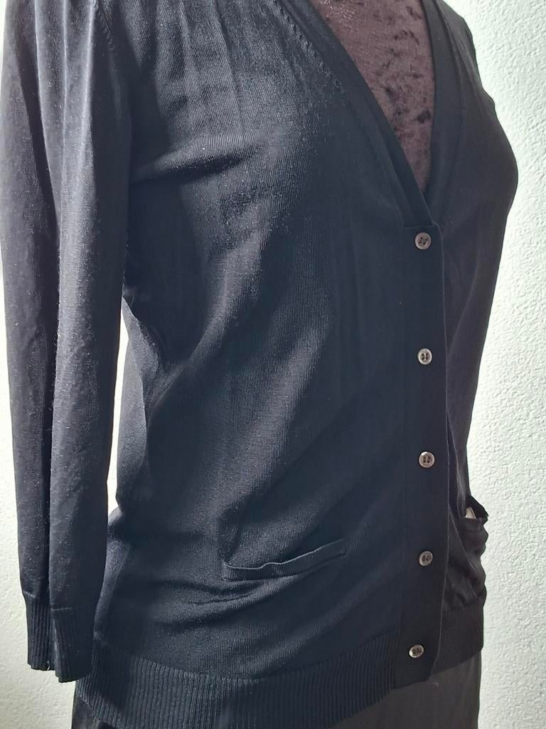 Zwart vestje met knoopjes Hugo Boss Maat S, Kleding | Dames, Zwart, Ophalen of Verzenden, Maat 36 (S), Gedragen
