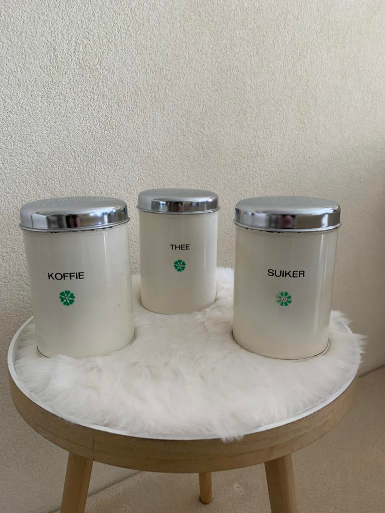 Vintage Brabantia voorraadblikken, Ophalen of Verzenden, Gebruikt, Overige