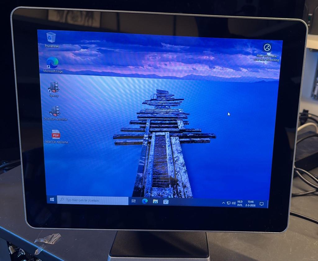 all in one touchscreen 15", Ophalen of Verzenden, Gebruikt, SSD