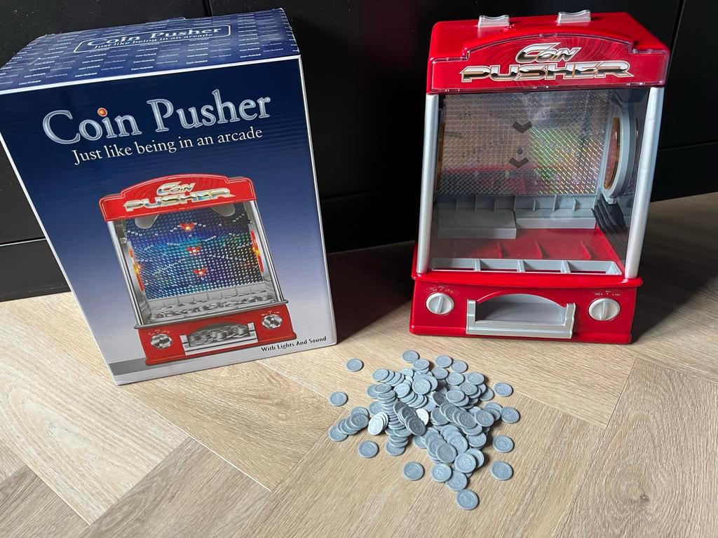 Coin Pusher met licht en geluid - munt machine, Ophalen of Verzenden, Zo goed als nieuw, Jongen of Meisje