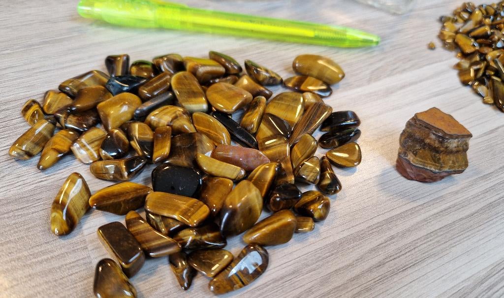 Tijgeroog (tiger eye) edelstenen, Ophalen of Verzenden, Nieuw