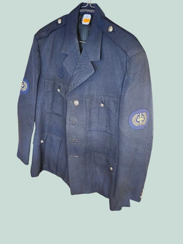 Vintage Militair Uniform Jas - Marine/Luchtmacht, Ophalen, Overige gebieden, Onbekend, Kleding of Schoenen