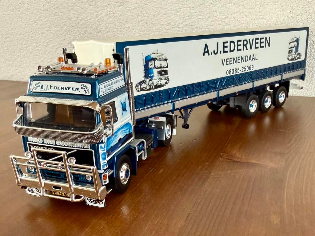Tekno A.J Ederveen, Volvo F12 met huiftrailer incl.Cerficaat, Ophalen of Verzenden, Zo goed als nieuw, Bus of Vrachtwagen, Tekno