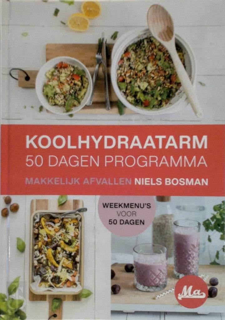 Koolhydraatarm 50 dagen Progamma - Niels Bosman, Verzenden, Zo goed als nieuw