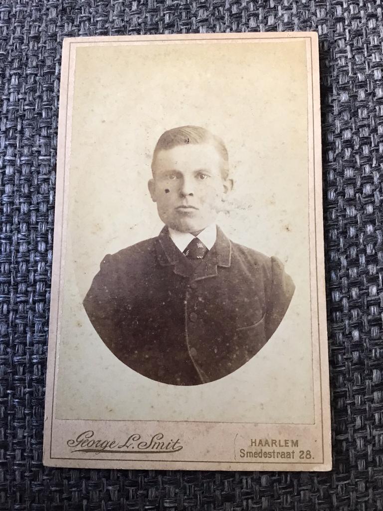 CDV, Man, GEORGE L. SMIT, HAARLEM, Carte de Visite, Ophalen of Verzenden, Voor 1940, Gebruikt, Foto