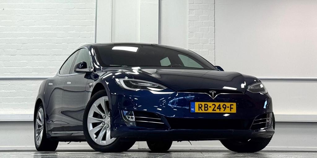 Tesla Model S 100D SOH 93% Premium upgradepakket/Connectivit, Auto's, Tesla, Automaat, Gebruikt, Zwart, Vierwielaandrijving