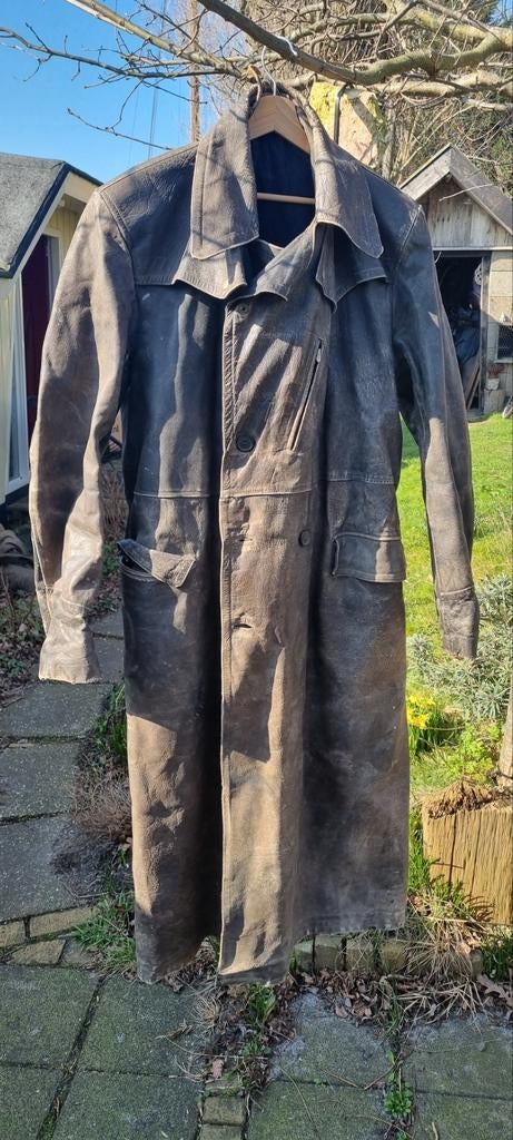 Mooie doorleefde oude motorjas, Ophalen, Tweedehands, Jas | textiel