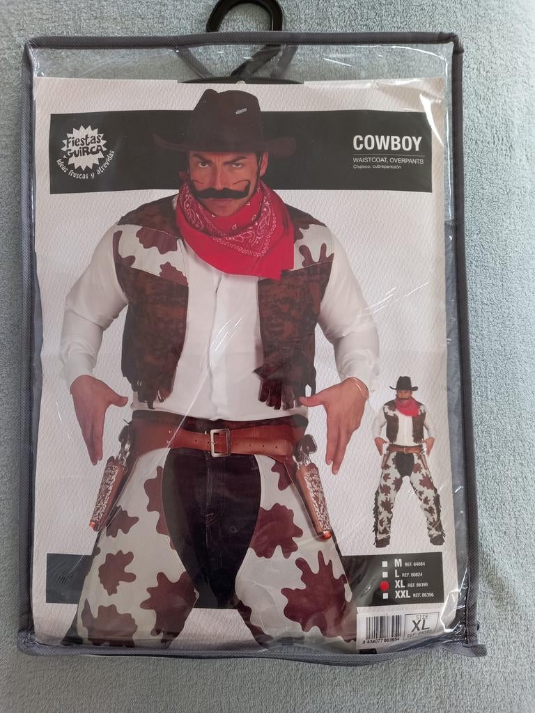 Cowboy verkleedset - carnaval - maat XL, Fiestas guirca, Maat 56/58 (XL), Ophalen of Verzenden, Zo goed als nieuw
