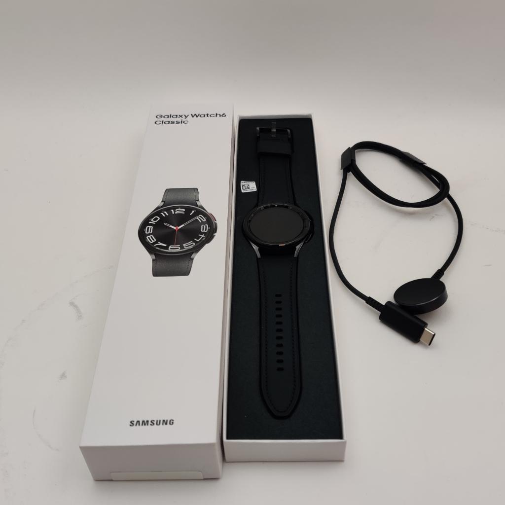 Samsung Galaxy Watch 6 Classic 43mm LTE nu voor €99.99, Samsung, S, Zwart, Ophalen of Verzenden
