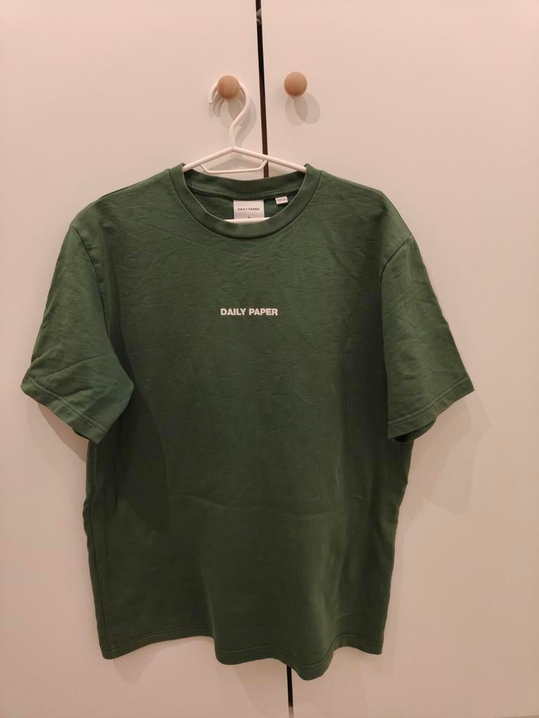Daily Paper Shirt Maat M T-shirt Groen Origineel, Ophalen of Verzenden, Zo goed als nieuw, Groen
