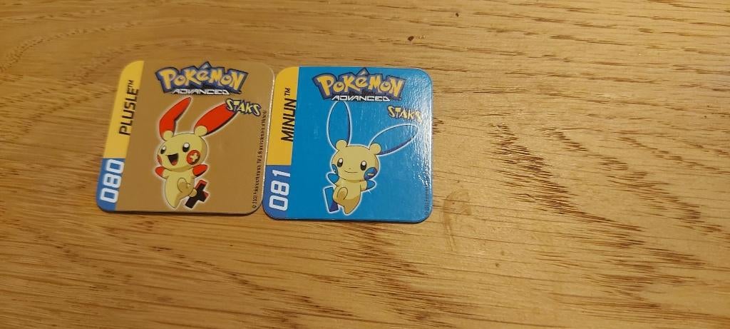 magneten speelgoed pokemon panini staks Plusle Minun, Ophalen of Verzenden, Nieuw