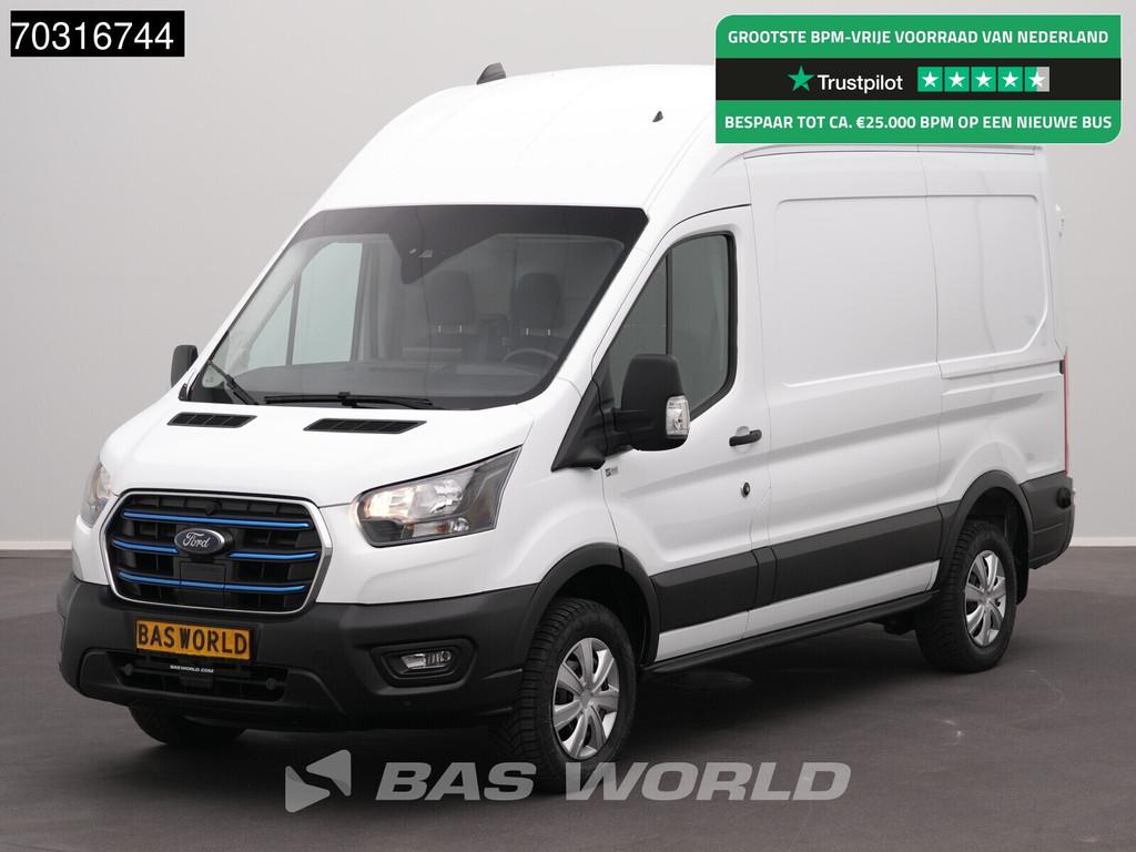 Ford e-Transit 184pk Elektrisch 68kWh 317km WLTP L2H3 Hoog D, Automaat, Stof, Gebruikt, Navigatiesysteem