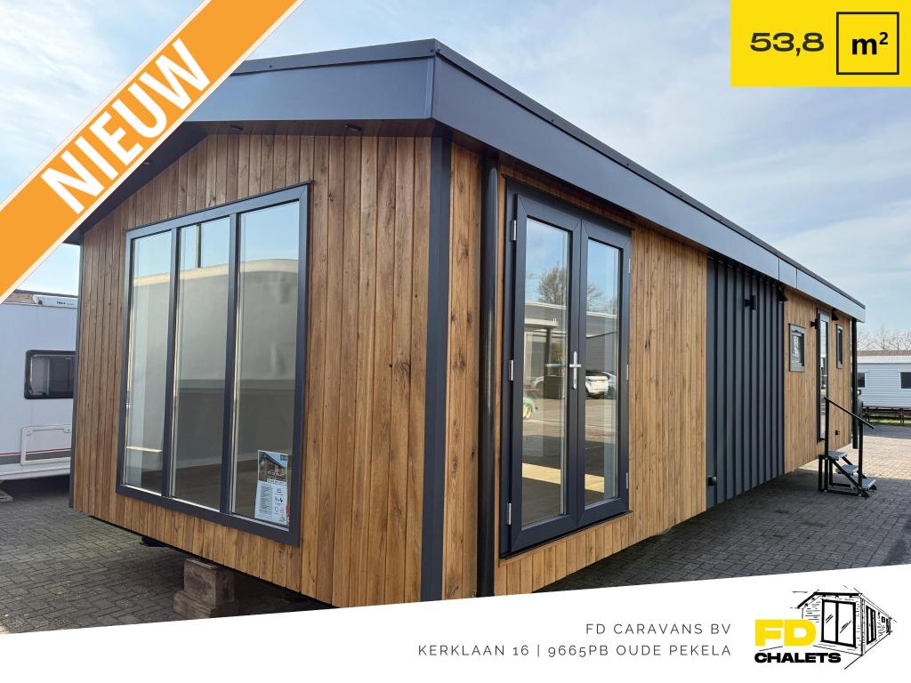 FD Chalet Falcon 12.50x4.30 3 Slpk DG VV Incl. Transport, Tot en met 6