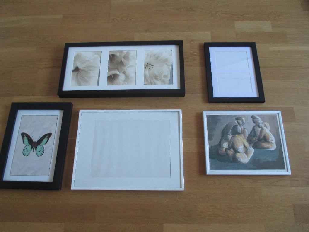 Enkele lijsten ( met paspartous ), Minder dan 50 cm, Metaal of Aluminium, Ophalen of Verzenden, Zo goed als nieuw