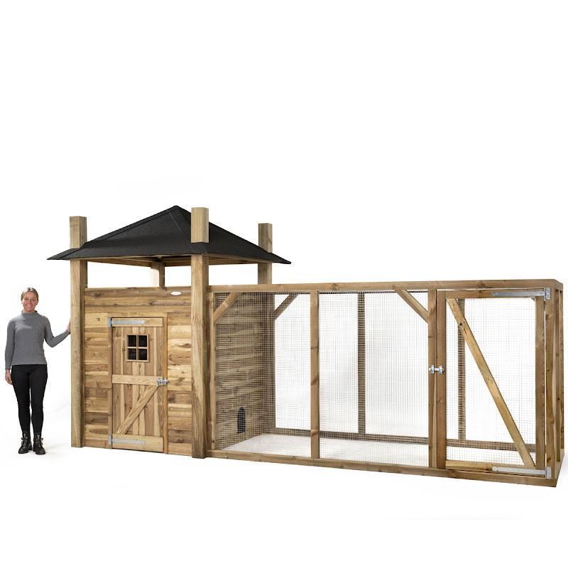 Konijnenhok Hooiberg met ren Loes XL, 110 cm of meer, Nieuw, Ophalen of Verzenden, 90 cm of meer