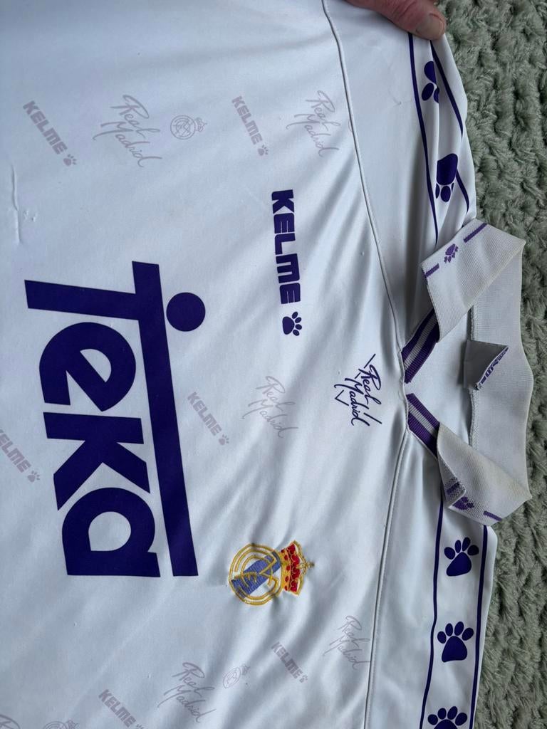 Real Madrid thuistenue 1994-1996, Maat XL, Ophalen of Verzenden, Zo goed als nieuw, Shirt