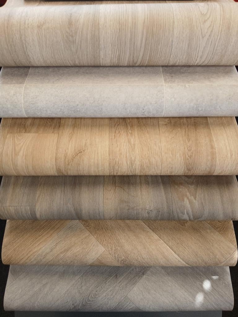 Goedkoopste vinyl!!, Huis en Inrichting, Stoffering | Vloerbedekking, Nieuw, Wit, Crème, Beige, Bruin, Grijs, Zwart, Ophalen of Verzenden