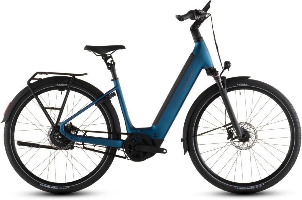CUBE Supreme Hybrid Deluxe PRO 600 Electricblue/Chrome Dames, Fietsen en Brommers, Elektrische fietsen, -, - 0
-, NL, Nieuw, 47 tot 51 cm
