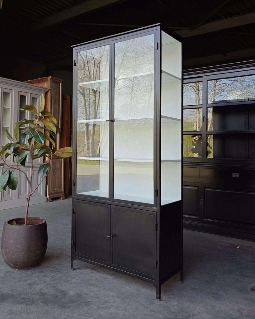 Prachtige metalen apothekerskasten | Dokterskast zwart #6766, Niet ingevuld, Gebruikt, Niet ingevuld, 25 tot 50 cm