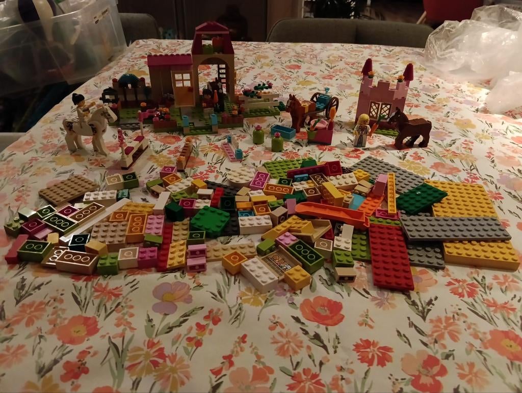 Lego Junior paardenstal en kasteel vanaf 4 jaar, Gebruikt, Overige thema's, Lego, Ophalen of Verzenden