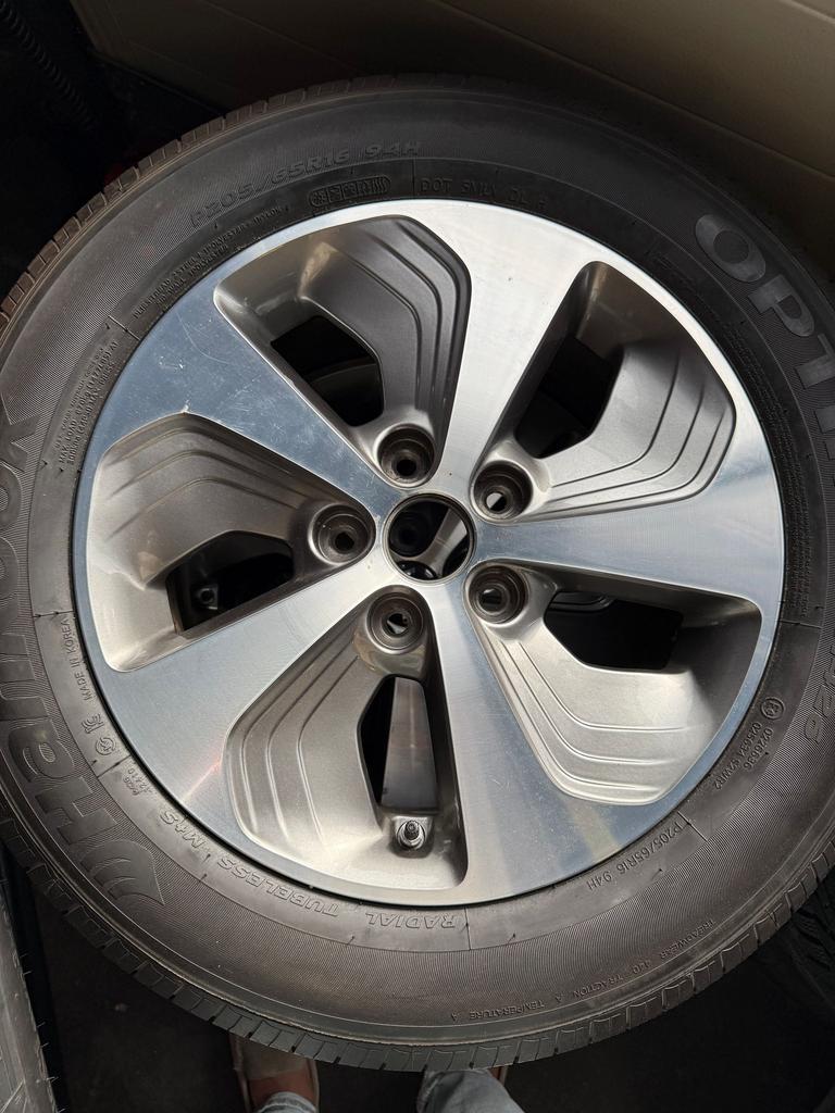 Thuiskomer reserve velg nood incl band, Gebruikt, -, -, Ophalen of Verzenden