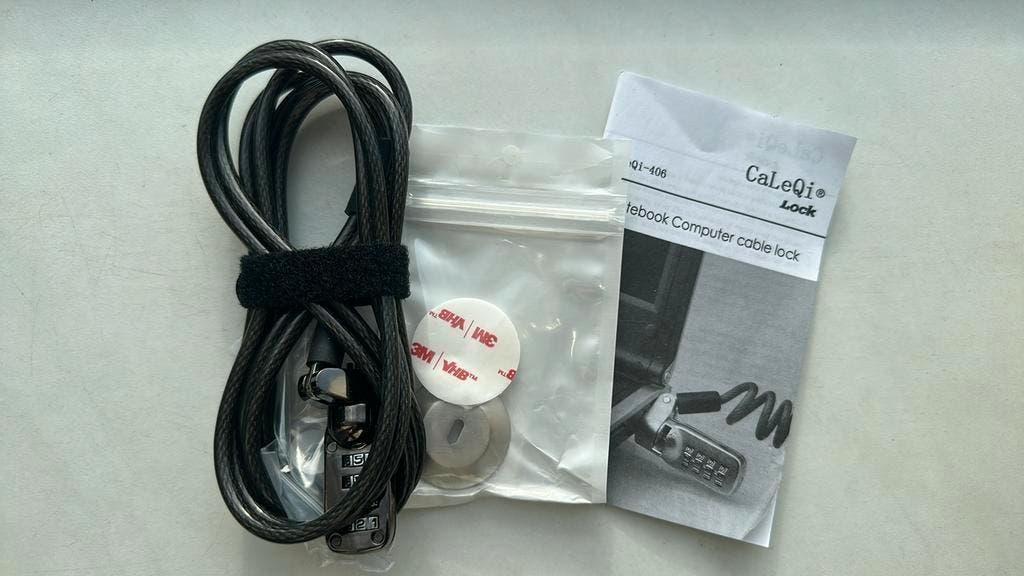 Laptop Kabelslot met Cijferslot – CaLeQi Notebook Lock, Ophalen of Verzenden, Nieuw