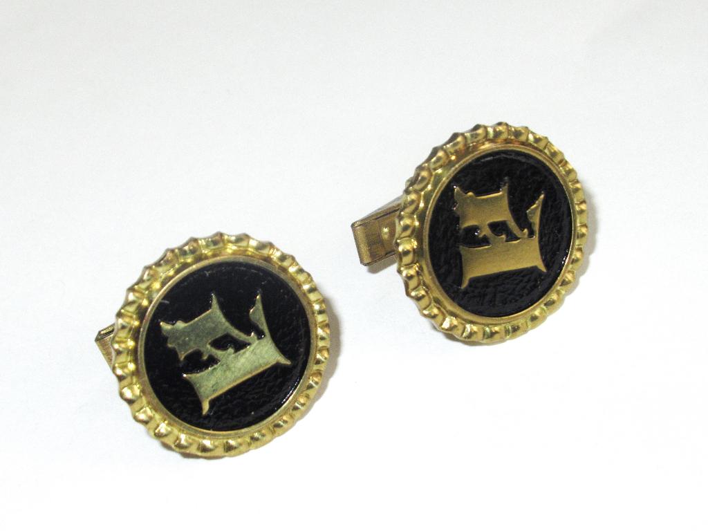 Vintage vergulde manchetknopen., Ophalen of Verzenden, Zo goed als nieuw, Overige materialen