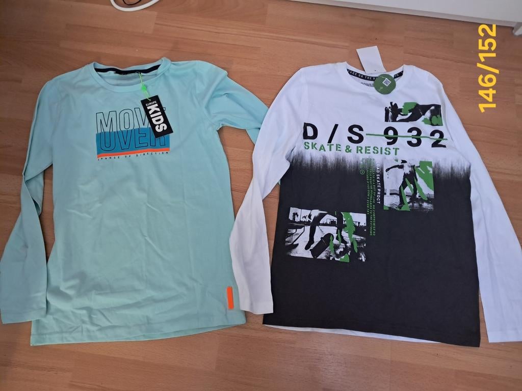2 leuke shirtjes Nieuw, Ophalen of Verzenden, Nieuw, Jongen, Shirt of Longsleeve