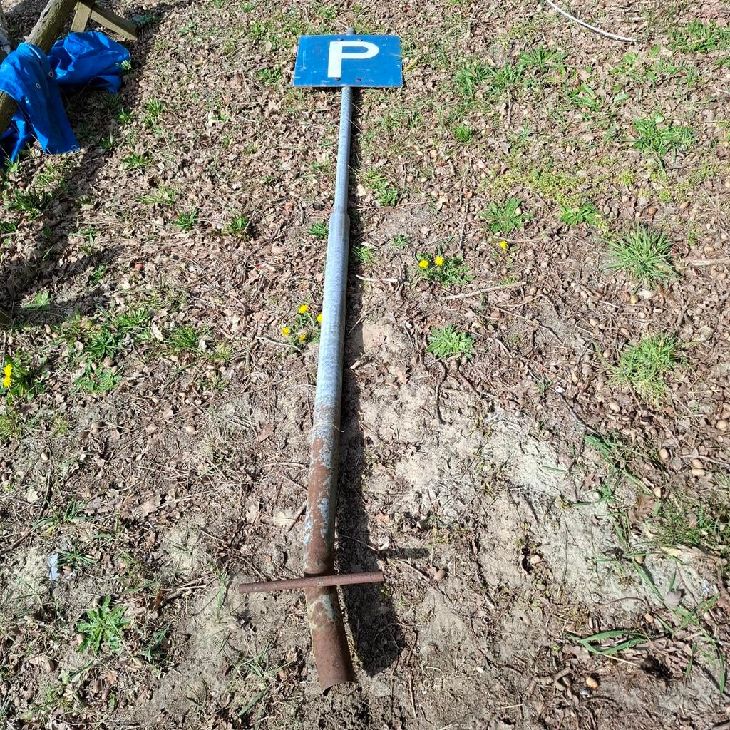 Parkeerbord met paal 3m, Ophalen