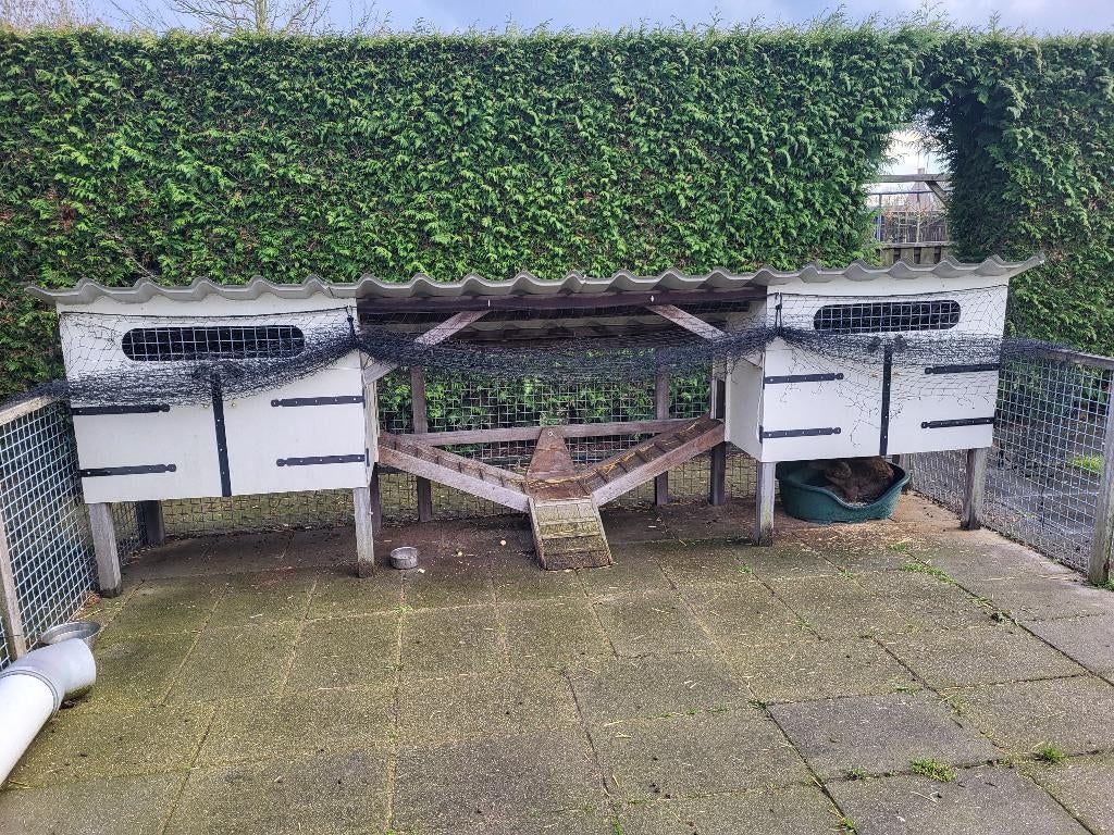 Konijnen en of cavia hok, Ophalen, 110 cm of meer, Zo goed als nieuw, 90 cm of meer