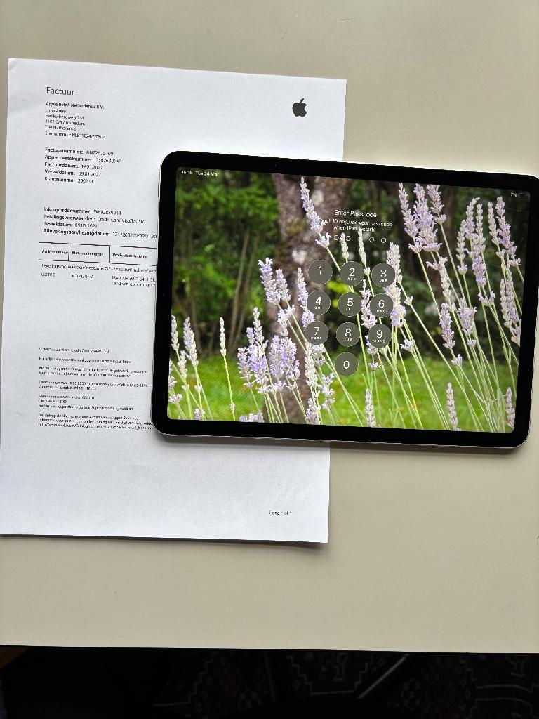 Apple Ipad Air 4th generation, Ophalen, Apple iPad Air, 11 inch, Zo goed als nieuw