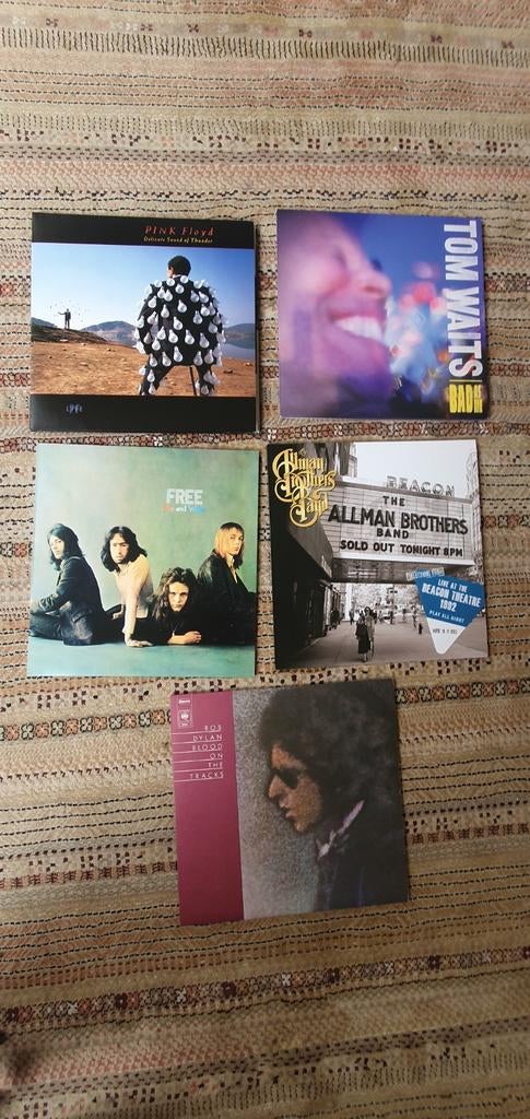 Vinyl: Dylan, Pink Floyd, Allman Brothers, Tom Waits, Free, Ophalen of Verzenden, Nieuw in verpakking, 12 inch, Poprock