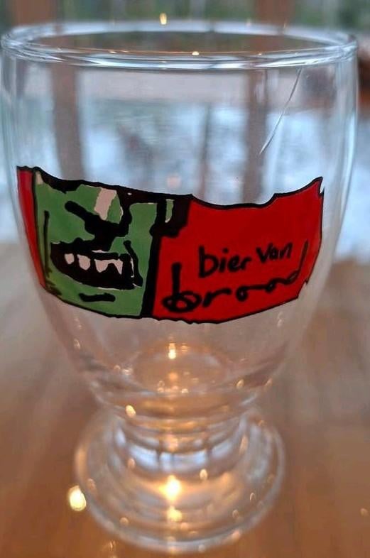 Herman Brood Bierglas - Uniek verzamelobject, Ophalen of Verzenden