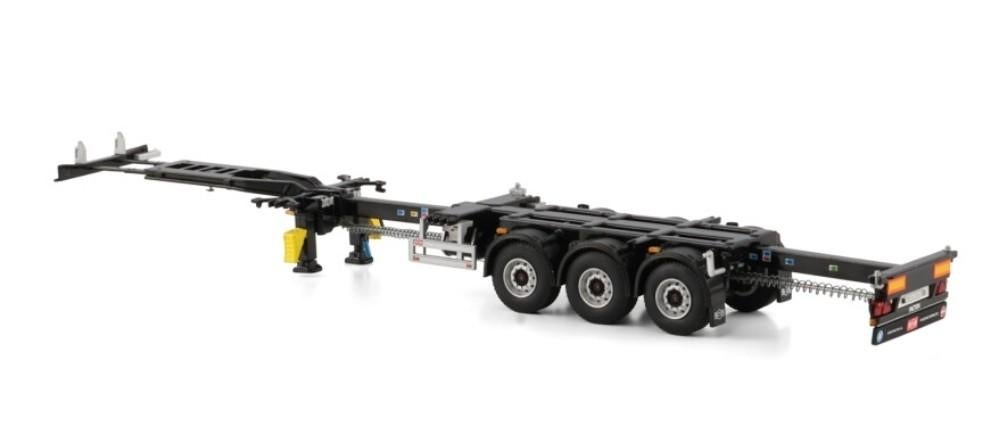 WSI 3 ASSIGE UITSCHUIFBARE CONTAINER TRAILER, Wsi, ., Nieuw, Ophalen of Verzenden