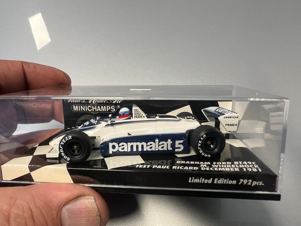 Minichamps Brabham Ford BT49C M. Winkelhock 1981, Ophalen of Verzenden, Zo goed als nieuw, Auto, MiniChamps