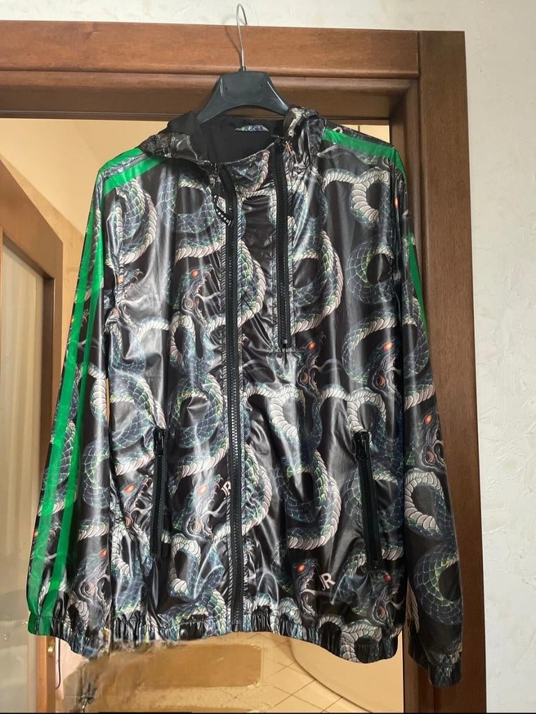 John Richmond Snake Jasje, Maat 52/54 (L), John Richmond, Zwart, Ophalen of Verzenden