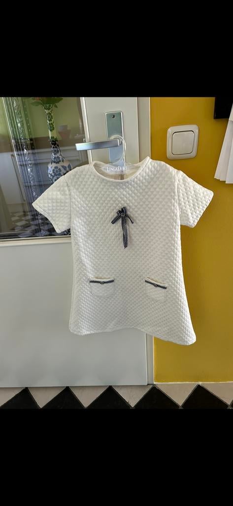 Jurk maat 128 - 134 Ecru  zgan Meisjeskleding, Kinderen en Baby's, Kinderkleding | Maat 128, Ophalen of Verzenden, Zo goed als nieuw