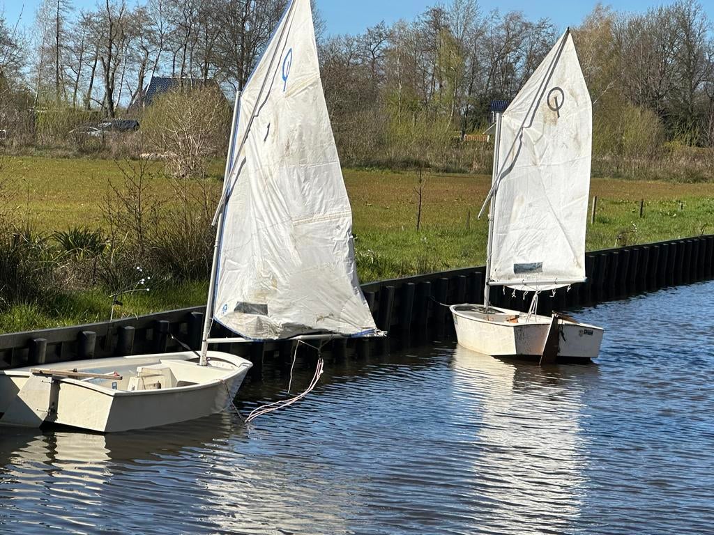 2 Optimisten: Ideaal voor beginnende zeilers!, Ophalen, Geen motor, Gebruikt, Optimist